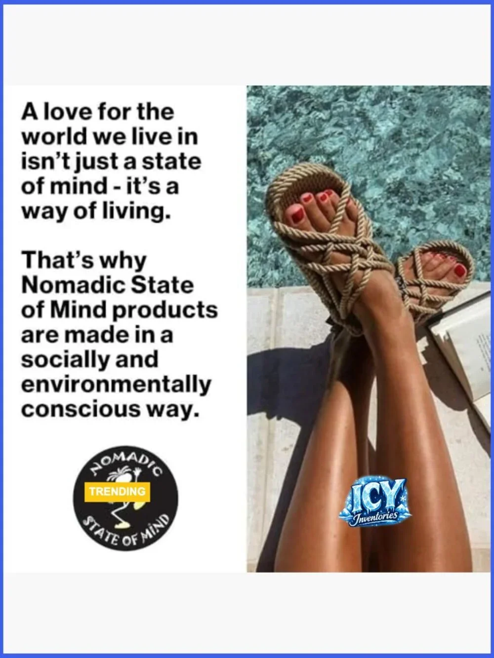 Handmade Woven Slip On Sandal | Vegan | Machine Washable | Adjustable Strap